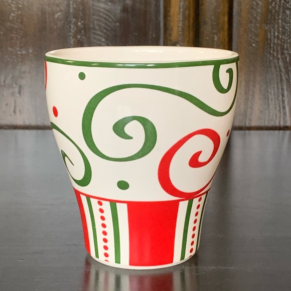 Pier 1 Imports Christmas Stripes Ironstone Mug - Picture 7 of 9